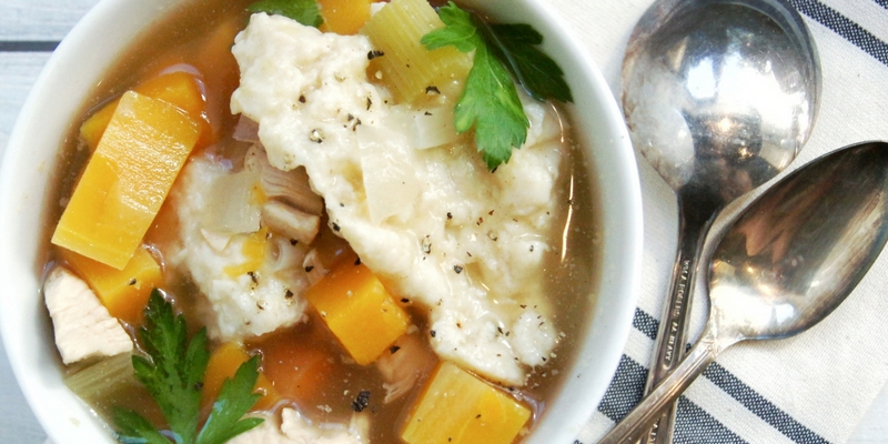 Chicken and Dumpling Soup for fall