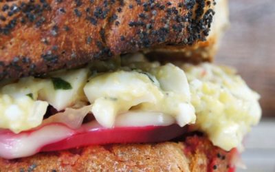 Roasted Beet & Egg Salad Sandwich