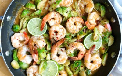 Shrimp Stir Fry with Peanut Ginger Sauce