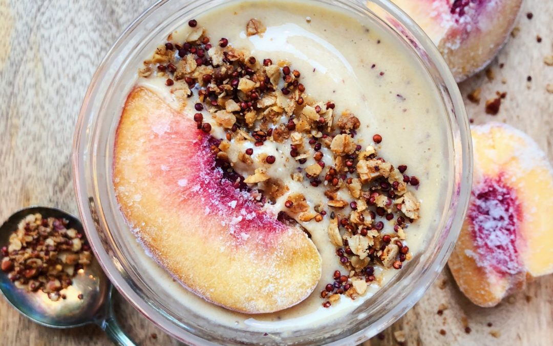 Peach Recovery Smoothie + 3 Recovery Fuel Myths