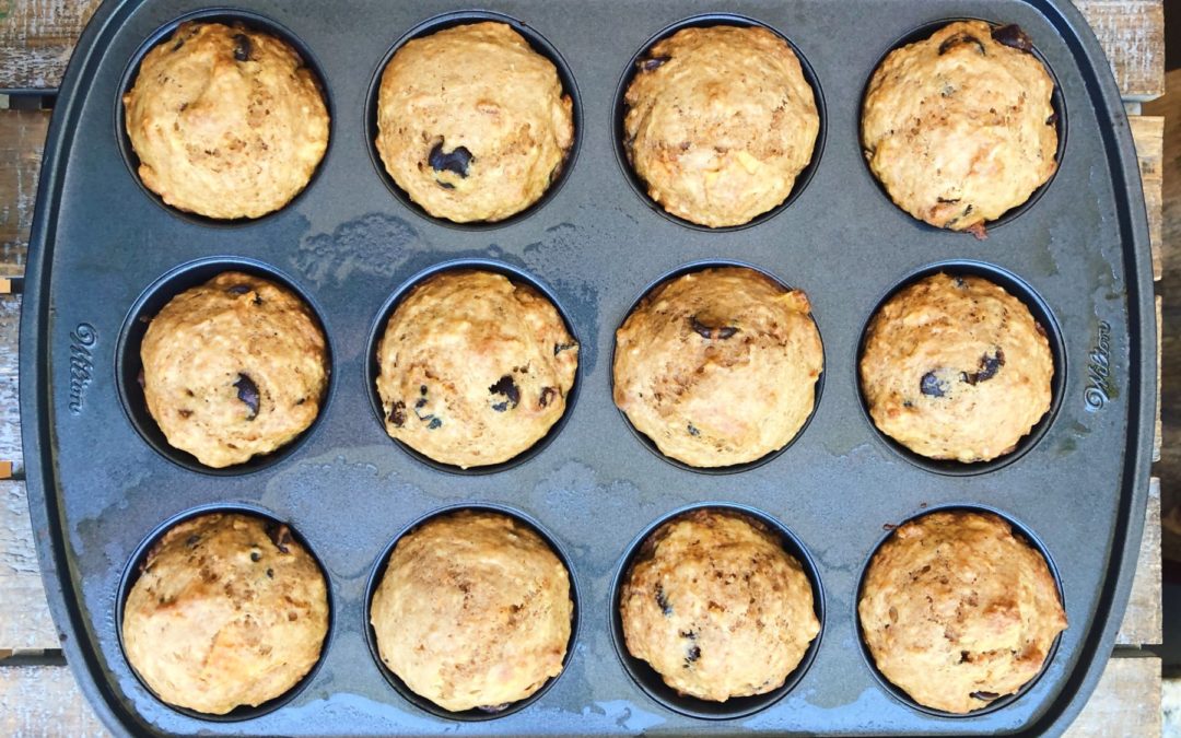 Sweet Potato Muffins with Dried Figs and Chocolate Chips