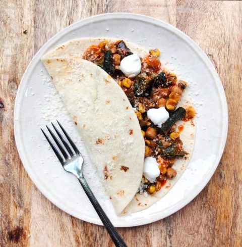 Roasted Poblano Tacos With Chickpeas And Corn | McDaniel Nutrition