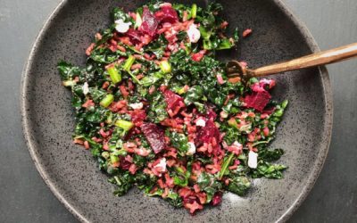 Massaged Kale Salad with Brown Rice and Beets