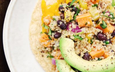 Instant Pot Quinoa with Roasted Sweet Potato & Black Beans | Feeding Teens