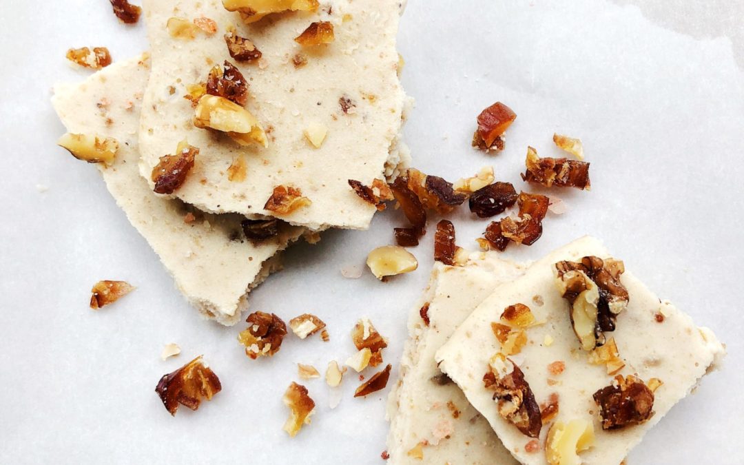 Yogurt Bark with Dates and Walnuts | Curb Your Sweet Cravings