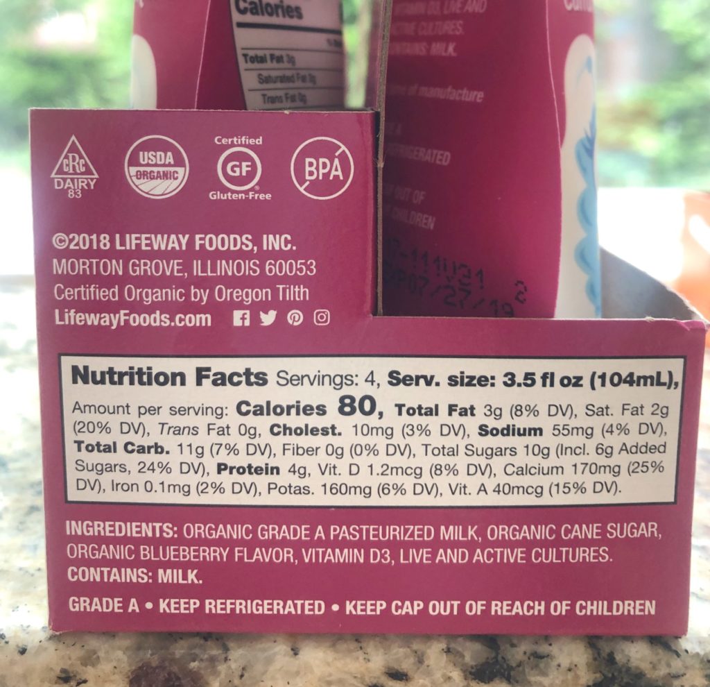 Probugs nutrition facts label