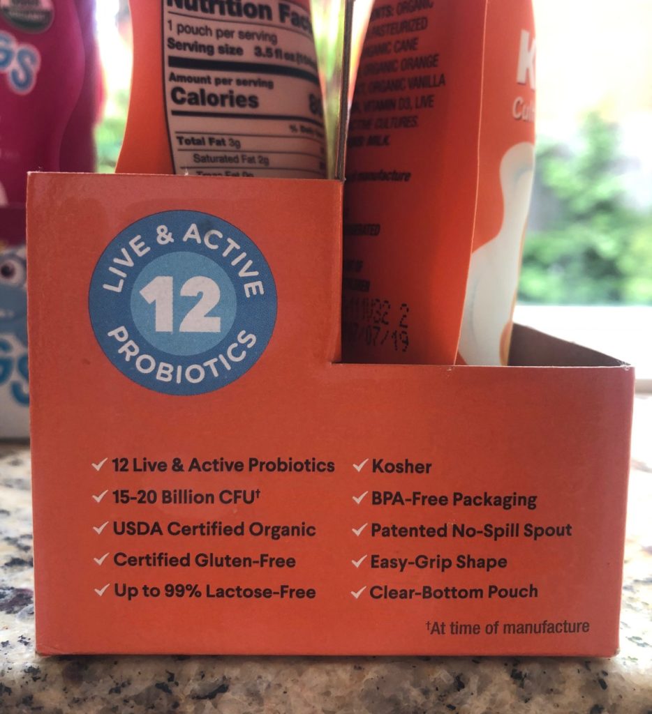 Label of creamy orange probugs lifeway product
