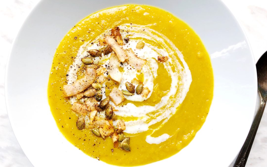 Indian-Spiced Butternut Squash Soup | Let Them Rise to the Eating Occasion