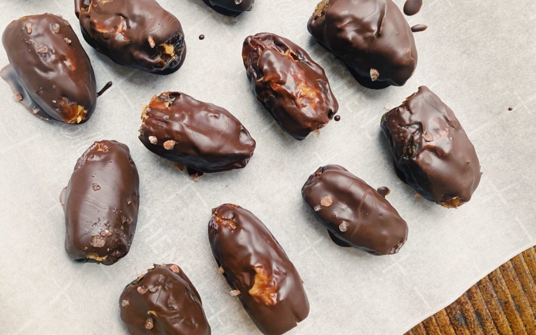 dates stuffed with nut butter