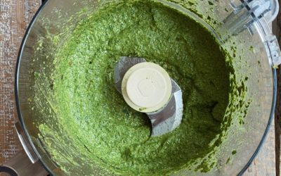 Quarantine Snack | Spinach Pistachio Pesto