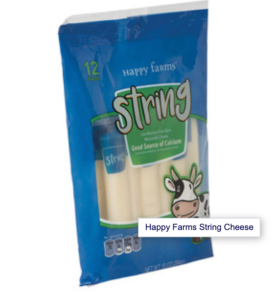 happy farms string cheese aldi