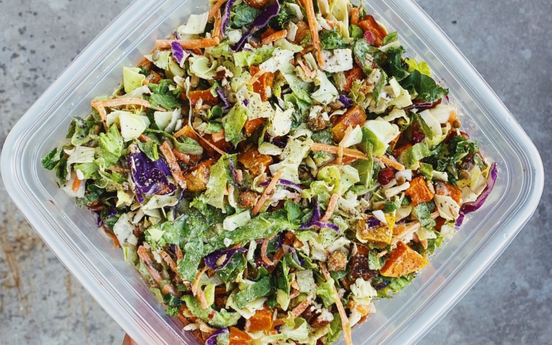 McDaniel Short-Cut Recipe | Fall Harvest Salad with Pumpkin Tahini Dressing