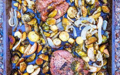 McDaniel Short-Cuts | Sheet Pan Pork with Balsamic Roasted Vegetables