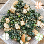 kale salad with croutons