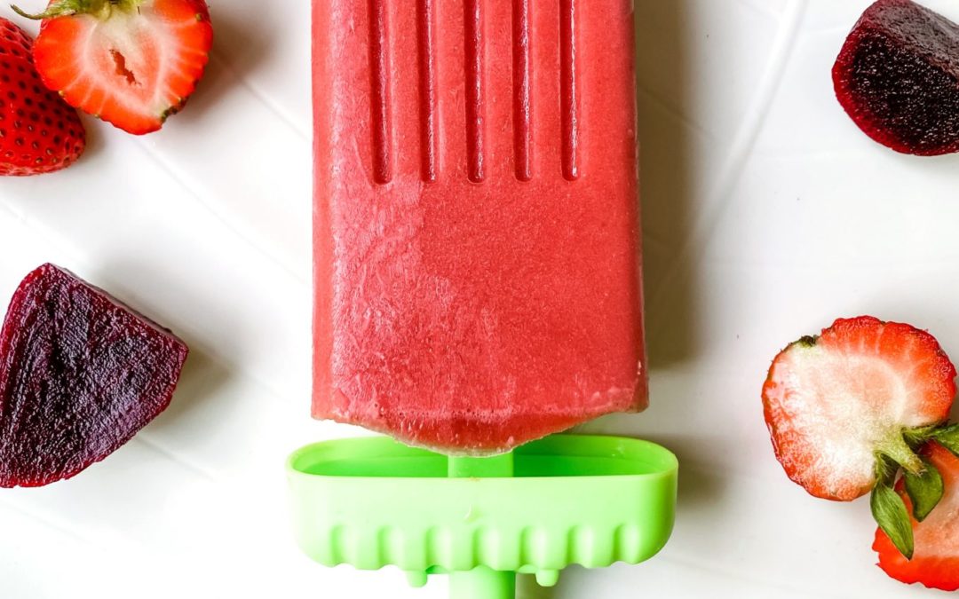 Mental Health Month | Berry and Beet Popsicles