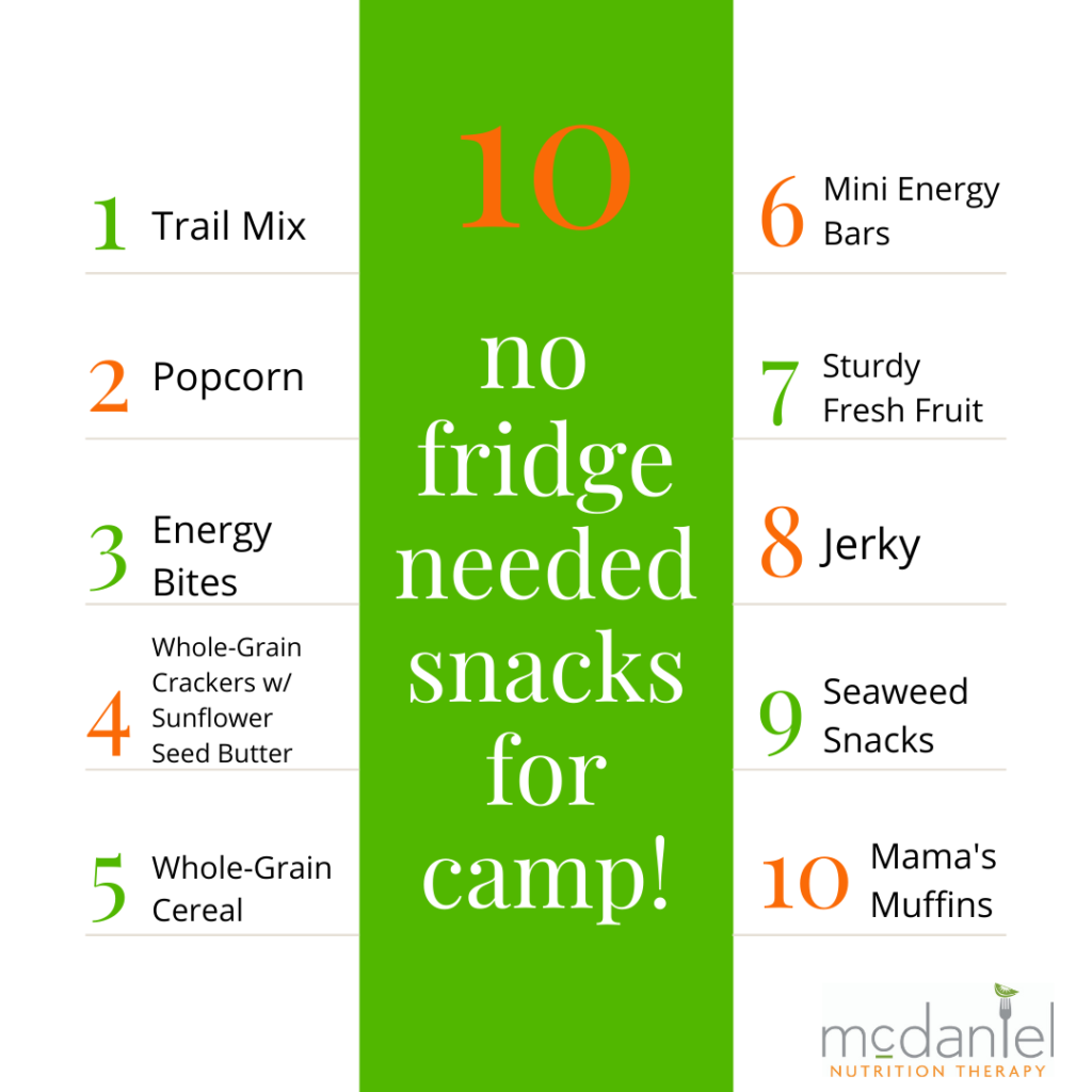 No Fridge Necessary Summer Camp Snack Ideas + Our Favorite Brands!