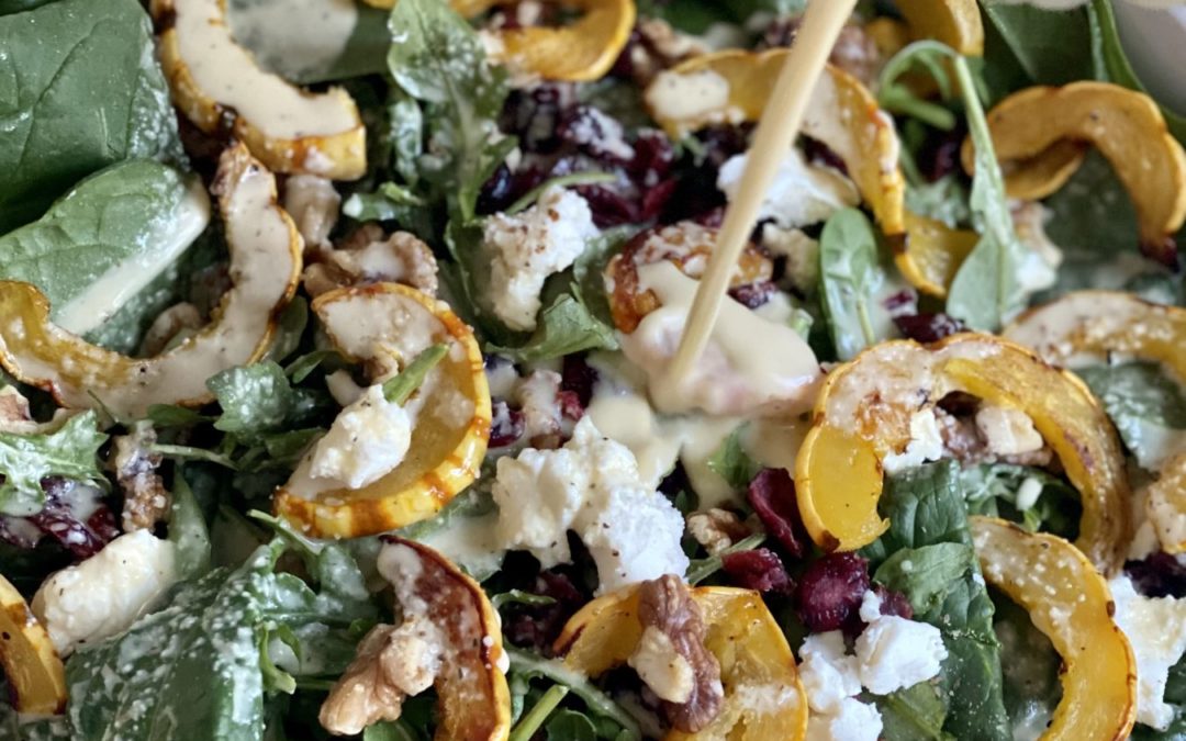 Delicata Squash Fall Harvest Salad Recipe