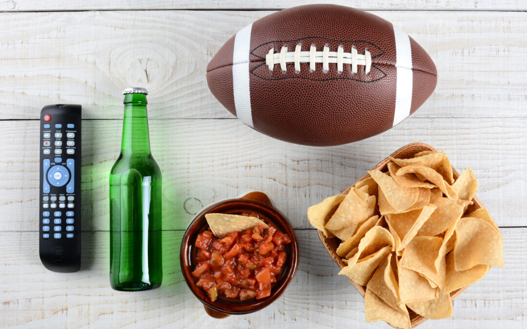 picture of superbowl food to showing eating healthy at parties