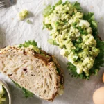 egg salad with bread